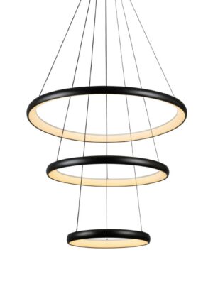 HARMONY-ΦΩΤΙΣΤΙΚΟ ΚΡΕΜΑΣΤΟ ΜΑΥΡΟ ΑΛΟΥΜΙΝΙΟΥ LED SMD 60W CCT 4800LM IP20 Φ800X1500MM