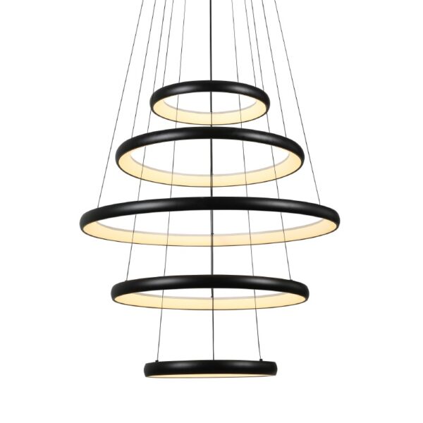 HARMONY-ΦΩΤΙΣΤΙΚΟ ΚΡΕΜΑΣΤΟ ΜΑΥΡΟ ΑΛΟΥΜΙΝΙΟΥ LED SMD 80W CCT 6400LM IP20 Φ800X1900MM