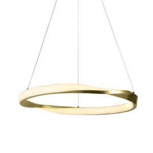 ΚΡΕΜΑΣΤΟ Φ/Σ LED 32W 2500LM CCT IP20 ΧΡΥΣΟ ΜΕΤΑΛΛΙΚΟ + ΑΚΡΥΛΙΚΟ