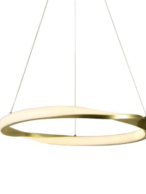 ΚΡΕΜΑΣΤΟ Φ/Σ LED 32W 2500LM CCT IP20 ΧΡΥΣΟ ΜΕΤΑΛΛΙΚΟ + ΑΚΡΥΛΙΚΟ