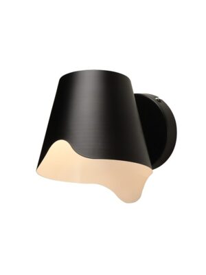 MONET-ΦΩΤΙΣΤΙΚΟ ΕΠΙΤΟΙΧΟ ΜΑΥΡΟ MAT ΜΕΤΑΛΛΙΚΟ ΣΥΜΒΑΤΙΚΟ 1ΧΕ27 IP20 21Χ17Χ20CM