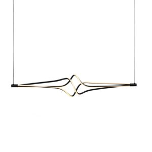 ΚΡΕΜΑΣΤΟ Φ/Σ  LED 48W 3800LM CCT IP20 ΜΑΥΡΟ ΑΛΟΥΜΙΝΙΟ + ΑΚΡΥΛΙΚΟ