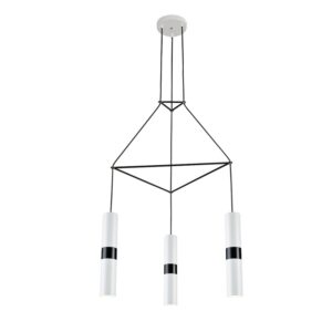 NETTO ΚΡΕΜΑΣΤΟ ΦΩΤΙΣΤΙΚΟ ΛΕΥΚΟ ΜΕΤΑΛΛΙΚΟ ΣΥΜΒΑΤΙΚΟ 3XGU10 560X490X1500ΜM