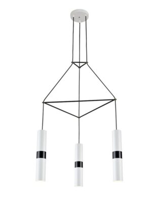 NETTO ΚΡΕΜΑΣΤΟ ΦΩΤΙΣΤΙΚΟ ΛΕΥΚΟ ΜΕΤΑΛΛΙΚΟ ΣΥΜΒΑΤΙΚΟ 3XGU10 560X490X1500ΜM