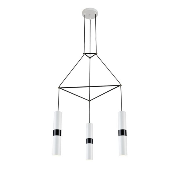 NETTO ΚΡΕΜΑΣΤΟ ΦΩΤΙΣΤΙΚΟ ΛΕΥΚΟ ΜΕΤΑΛΛΙΚΟ ΣΥΜΒΑΤΙΚΟ 3XGU10 560X490X1500ΜM