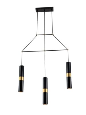 NETTO ΦΩΤΙΣΤΙΚΟ ΚΡΕΜΑΣΤΟ ΜΑΥΡΟ ΜΑΤ ΜΕΤΑΛΛΙΚΟ ΣΥΜΒΑΤΙΚΟ 3ΧGU10 IP20 Φ660Χ1500mm