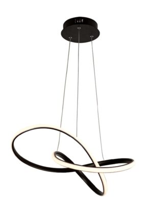 GORDIUS-ΦΩΤΙΣΤΙΚΟ ΚΡΕΜΑΣΤΟ ΜΑΥΡΟ ΑΛΟΥΜΙΝΙΟΥ LED SMD 48W 3000Κ 2880LM IP20 480Χ440Χ1200ΜΜ