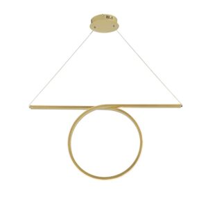 NETTO ΦΩΤΙΣΤΙΚΟ ΚΡΕΜΑΣΤΟ ΟΡΕΙΧΑΛΚΙΝΟ ΑΛΟΥΜΙΝΙΟ LED 43W 3000K 2580Lm IP20 880Χ1200mm