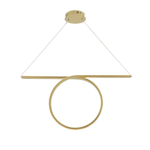 NETTO ΦΩΤΙΣΤΙΚΟ ΚΡΕΜΑΣΤΟ ΟΡΕΙΧΑΛΚΙΝΟ ΑΛΟΥΜΙΝΙΟ LED 43W 3000K 2580Lm IP20 880Χ1200mm