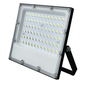 LED SMD ΠΡΟΒΟΛΕΑΣ ΜΑΥΡΟΣ 100-277V AC 50W 6000K 6000LM IP65 Ra80 5YRS IK08 ΒΑΛΒΙΔΑ ΕΚΤΟΝΩΣΗΣ