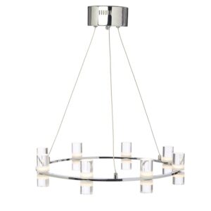 NETTO ΦΩΤΙΣΤΙΚΟ ΚΡΕΜΑΣΤΟ ΧΡΩΜΙΟ ΑΛΟΥΜΙΝΙΟ LED 32W 3000K 2880Lm IP20 Φ520Χ1315mm