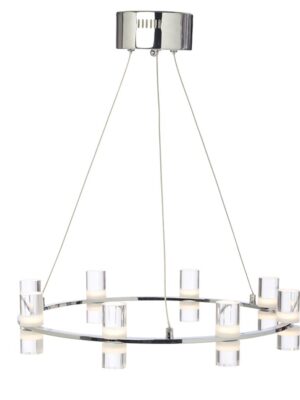 NETTO ΦΩΤΙΣΤΙΚΟ ΚΡΕΜΑΣΤΟ ΧΡΩΜΙΟ ΑΛΟΥΜΙΝΙΟ LED 32W 3000K 2880Lm IP20 Φ520Χ1315mm