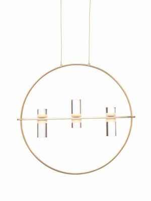 NETTO ΦΩΤΙΣΤΙΚΟ ΚΡΕΜΑΣΤΟ ΧΡΥΣΟ ΑΛΟΥΜΙΝΙΟ LED 12W 3000K 1080Lm IP20 530Χ1730mm