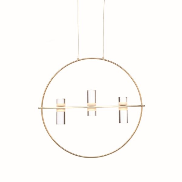 NETTO ΦΩΤΙΣΤΙΚΟ ΚΡΕΜΑΣΤΟ ΧΡΥΣΟ ΑΛΟΥΜΙΝΙΟ LED 12W 3000K 1080Lm IP20 530Χ1730mm