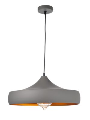 ΚΡΕΜΑΣΤΟ Φ/Σ 1ΧΕ27 ΜΕΤΑΛΛΙΚΟ ΓΚΡΙ/ΧΡΥΣΟ Φ46ΧΗ123CM CALIPHATE