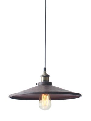 ΚΑΜΠΑΝΑ ΜΕΤΑΛΛΙΚΗ ΑΠΟΧΡΩΣΗ ΣΚΟΥΡΙΑ Φ36CM 1ΧE27 HIPPOLYTE