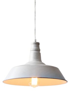 ΚΑΜΠΑΝΑ ΜΕΤΑΛΛΙΚΗ ΛΕΥΚΟ-ΧΡΥΣΟ Φ36CM 1ΧE27 MINORE