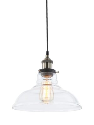 ΚΡΕΜΑΣΤΟ ΓΥΑΛΙΝΟ ΔΙΑΦΑΝΕΣ Φ28CM 1ΧE27 SMYRNA