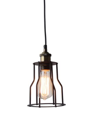 ΚΡΕΜΑΣΤΟ ΜΕΤΑΛΛΙΚΟ ΜΑΥΡΟ Φ15CM 1ΧE27 SOTIS