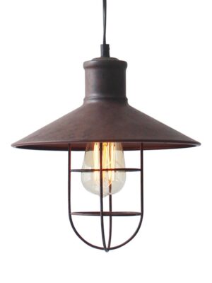 NETTO ΚΑΜΠΑΝΑ ΜΕΤΑΛΛΙΚΗ ΑΠΟΧΡΩΣΗ ΣΚΟΥΡΙΑ ΠΛΕΓΜΑ Φ27CM 1ΧE27