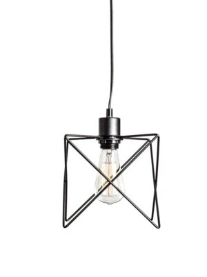 ΚΡΕΜΑΣΤΟ ΜΕΤΑΛΛΙΚΟ ΠΛΕΓΜΑ ΜΑΥΡΟ 1ΧE27 ANDY