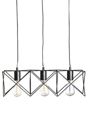 ΚΡΕΜΑΣΤΟ ΜΕΤΑΛΛΙΚΟ ΠΛΕΓΜΑ ΜΑΥΡΟ 3ΧE27 ANDY