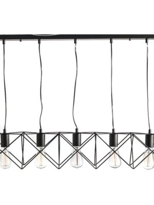 NETTO ΦΩΤΙΣΤΙΚΟ ΚΡΕΜΑΣΤΟ ΜΑΥΡΟ ΜΑΤ ΜΕΤΑΛΛΙΚΟ ΣΥΜΒΑΤΙΚΟ 5ΧΕ27 IP20 920mm