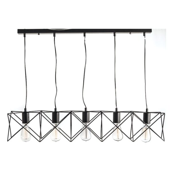 NETTO ΦΩΤΙΣΤΙΚΟ ΚΡΕΜΑΣΤΟ ΜΑΥΡΟ ΜΑΤ ΜΕΤΑΛΛΙΚΟ ΣΥΜΒΑΤΙΚΟ 5ΧΕ27 IP20 920mm