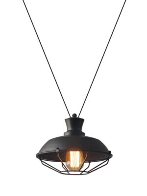 NETTO ΦΩΤΙΣΤΙΚΟ ΚΡΕΜΑΣΤΟ ΜΑΥΡΟ ΜΑΤ ΜΕΤΑΛΛΙΚΟ ΣΥΜΒΑΤΙΚΟ 1ΧΕ27 IP20 Φ260mm