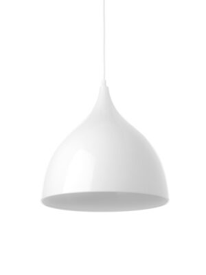 ΜΕΤΑΛΛΙΚΗ ΚΑΜΠΑΝΑ 1ΧΕ27 ΛΕΥΚΗ Φ35χΗ31cm ROXANNE