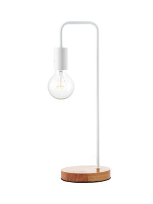 NETTO ΦΩΤΙΣΤΙΚΟ ΕΠΙΤΡΑΠΕΖΙΟ ΛΕΥΚΟ ΜΑΤ ΜΕΤΑΛΛΙΚΟ ΣΥΜΒΑΤΙΚΟ 1ΧΕ27 IP20 Φ150Χ480mm