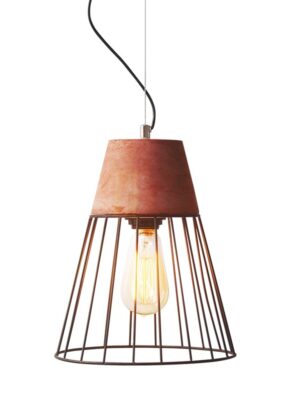 NETTO ΦΩΤΙΣΤΙΚΟ ΚΡΕΜΑΣΤΟ ΚΟΚΚΙΝΟ ΤΣΙΜΕΝΤΕΝΙΟ ΣΥΜΒΑΤΙΚΟ 1ΧΕ27 IP20 Φ250Χ1320mm