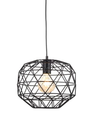 ΚΡΕΜΑΣΤΟ 1ΧΕ27 ΜΕΤΑΛΛΙΚΟ ΜΑΥΡΟ ΠΛΕΓΜΑ Φ30ΧΗ130CM ALADDIN