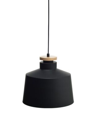 NETTO ΦΩΤΙΣΤΙΚΟ ΚΡΕΜΑΣΤΟ ΜΑΥΡΟ ΜΑΤ ΜΕΤΑΛΛΙΚΟ ΣΥΜΒΑΤΙΚΟ 1ΧΕ27 IP20 Φ100mm