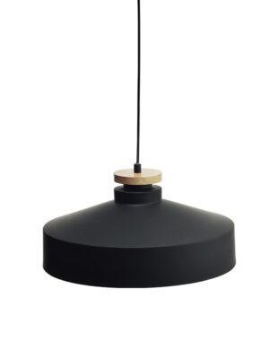 ΚΡΕΜΑΣΤΟ Φ/Σ 1ΧΕ27 ΜΕΤΑΛΛΙΚΟ ΜΑΥΡΟ+ΞΥΛΟ Φ41ΧΗ120CM AENEAS