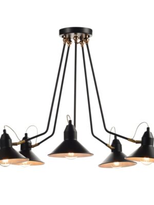 NETTO ΦΩΤΙΣΤΙΚΟ ΚΡΕΜΑΣΤΟ ΜΑΥΡΟ ΜΑΤ ΜΕΤΑΛΛΙΚΟ ΣΥΜΒΑΤΙΚΟ 1ΧΕ27 IP20 Φ690Χ600mm