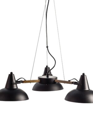 NETTO ΦΩΤΙΣΤΙΚΟ ΚΡΕΜΑΣΤΟ ΜΑΥΡΟ ΜΑΤ ΜΕΤΑΛΛΙΚΟ ΣΥΜΒΑΤΙΚΟ 3ΧΕ27 IP20 Φ620Χ875mm