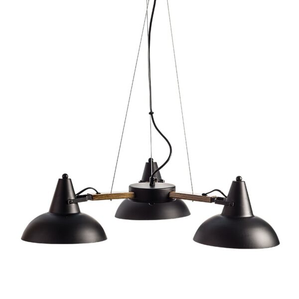 NETTO ΦΩΤΙΣΤΙΚΟ ΚΡΕΜΑΣΤΟ ΜΑΥΡΟ ΜΑΤ ΜΕΤΑΛΛΙΚΟ ΣΥΜΒΑΤΙΚΟ 3ΧΕ27 IP20 Φ620Χ875mm