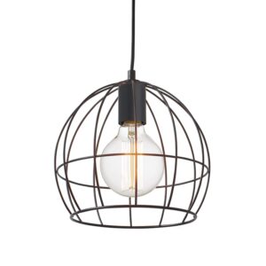 NETTO ΦΩΤΙΣΤΙΚΟ ΚΡΕΜΑΣΤΟ ΜΑΥΡΟ ΜΑΤ ΜΕΤΑΛΛΙΚΟ ΣΥΜΒΑΤΙΚΟ 1ΧΕ27 IP20 Φ240Χ228mm