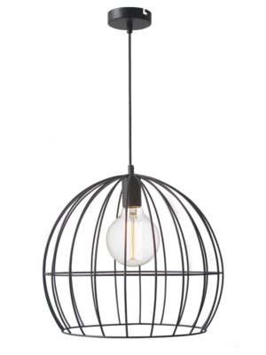 NETTO ΦΩΤΙΣΤΙΚΟ ΚΡΕΜΑΣΤΟ ΜΑΥΡΟ ΜΑΤ ΜΕΤΑΛΛΙΚΟ ΣΥΜΒΑΤΟ 1ΧΕ27 IP20 Φ400Χ350mm