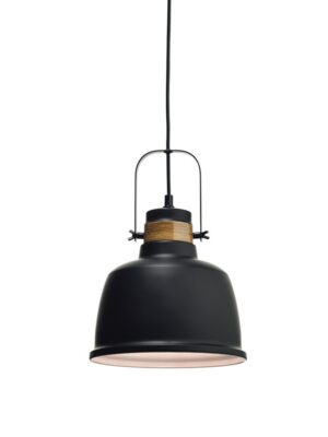 ΚΡΕΜΑΣΤΟ Φ/Σ 1XE27 ΜΕΤΑΛΛΙΚΟ ΜΑΥΡΟ+ΑΠΟΧΡ. ΞΥΛΟΥ Φ22ΧΗ135CM ERNEST