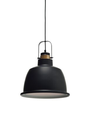 ΚΡΕΜΑΣΤΟ Φ/Σ 1XE27 ΜΕΤΑΛΛΙΚΟ ΜΑΥΡΟ+ΑΠΟΧΡ. ΞΥΛΟΥ Φ35ΧΗ145CM ERNEST