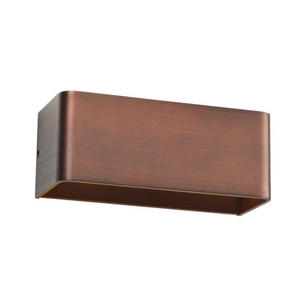 NEPHELE-ΦΩΤΙΣΤΙΚΟ ΕΠΙΤΟΙΧΟ ΚΑΦΕ ΜΕΤΑΛΛΙΚΟ LED COB 2X3W 3000K 560LM IP20 25X10X10CM