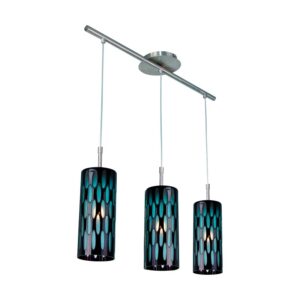 NETTO ΦΩΤΙΣΤΙΚΟ ΚΡΕΜΑΣΤΟ ΝΙΚΕΛΙΟ ΜΕΤΑΛΛΙΚΟ ΣΥΜΒΑΤΙΚΟ 3ΧΕ27 IP20 Φ100Χ700Χ1100mm