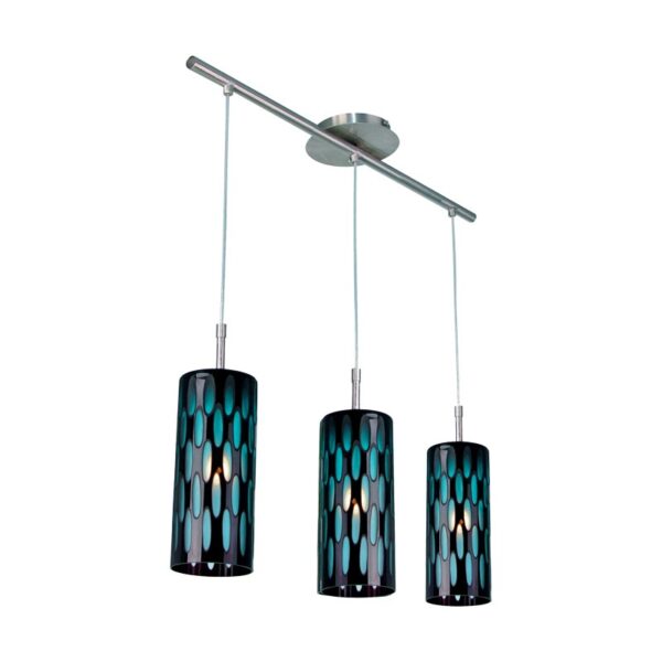 NETTO ΦΩΤΙΣΤΙΚΟ ΚΡΕΜΑΣΤΟ ΝΙΚΕΛΙΟ ΜΕΤΑΛΛΙΚΟ ΣΥΜΒΑΤΙΚΟ 3ΧΕ27 IP20 Φ100Χ700Χ1100mm