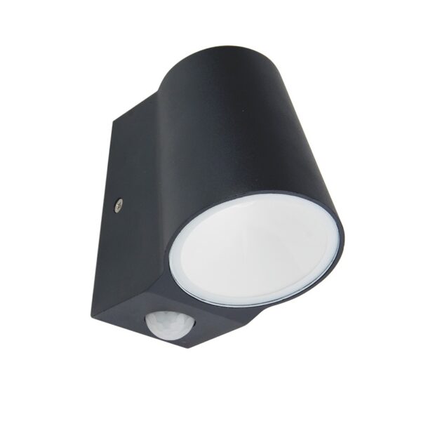 LED COB WALL SENSOR LUMINAIRE 6W 400LM 100° 230V AC 3.000K DARK GREY CRI80 IP54 30.000HRS