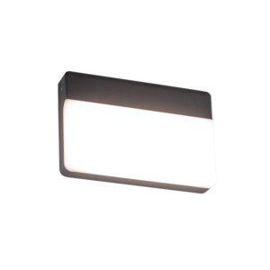 LED SMD WALL LUMINAIRE 13W 650LM 120° 230V AC 3.000K DARK GREY CRI80 IP65 30.000HRS