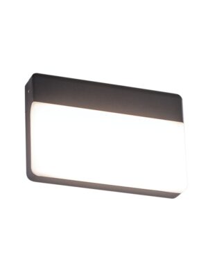 LED SMD WALL LUMINAIRE 13W 650LM 120° 230V AC 3.000K DARK GREY CRI80 IP65 30.000HRS