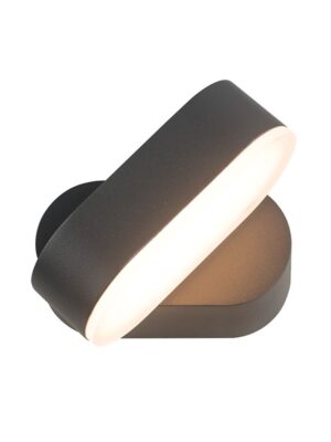 LED SMD WALL LUMINAIRE 7W 320LM 100° 230V AC 3.000K DARK GREY CRI80 IP54 30.000HRS