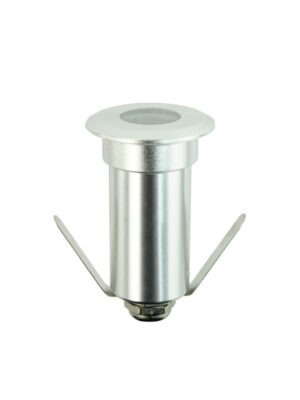 LED ROUND INGROUND SPOT LUMINAIRE 1W 85LM 3000K 30° 230V AC IP65 RA80 30.000hrs